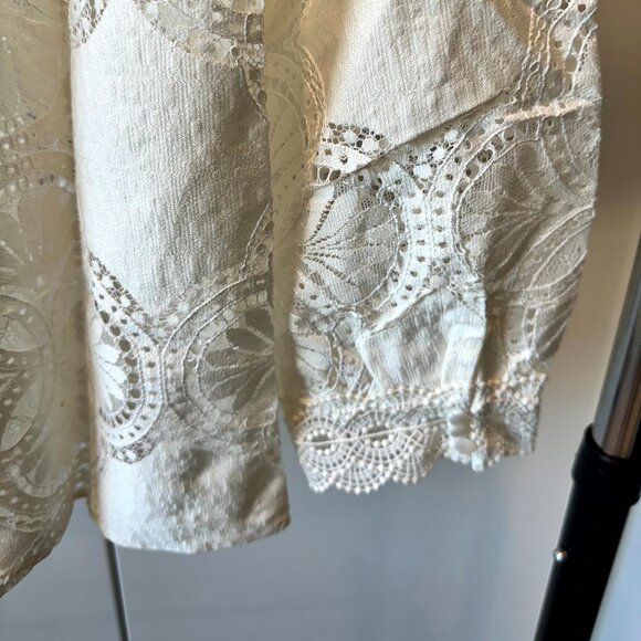 Sezane White Lace Blouse - Picture 7 of 7